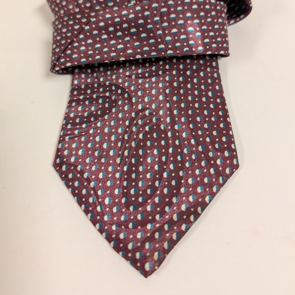 Christian Dior Monsieur Vintage Tie 80s 90s Abstract Swirl Geometric Retro - Picture 3 of 13